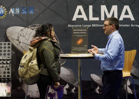 New Orleans, LA - AAS 243 in 2024 - Attendees during the Exhibit Hall at the American Astronomical Society's (AAS) 243rd meeting at the Ernest Morial Convention Center here today, Wednesday January 10, 2024.  The American Astronomical Society (AAS), established in 1899 and based in Washington, DC, is the major organization of professional astronomers in North America. The annual meeting is the premier astronomical event with industry representatives, and journalists in attendance and oral and poster presentations scheduled.  Photo by © CorporateEventImages/Todd Buchanan 2024