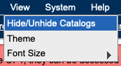 Hide Menu