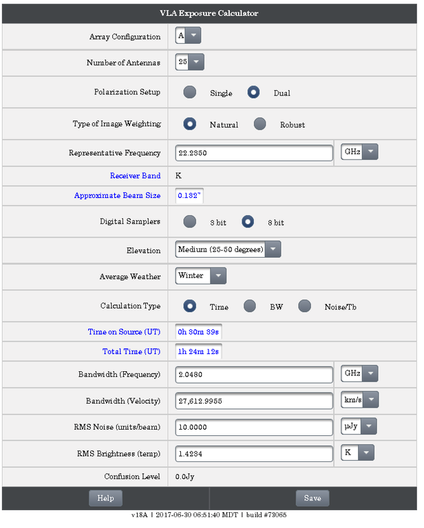 2018A Exposure Calculator