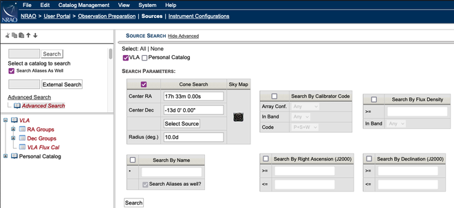 Advance Search Parameters